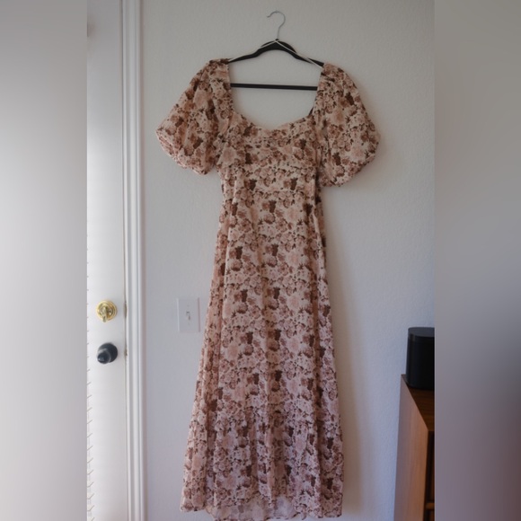 English Factory Linen Floral Maxi Dress medium - Picture 4 of 8